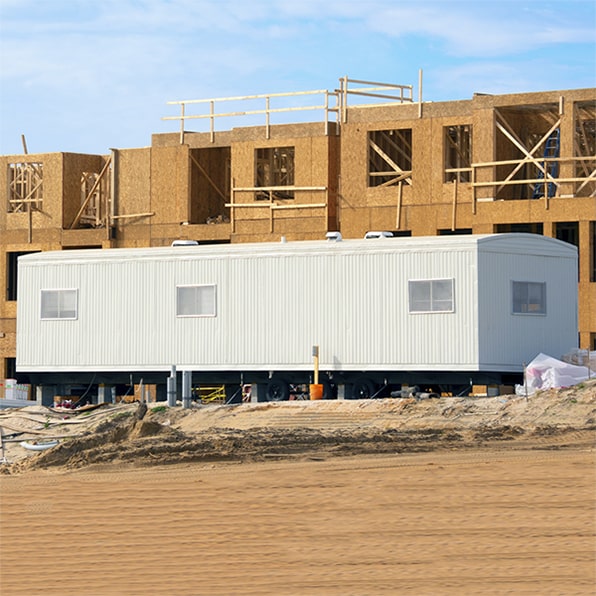 construction trailers are designed to be easily transported and set up at different locations
